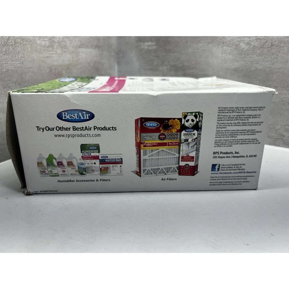 BestAir Humidifier Filter H100 3-Pack Sunbeam E /Holmes E / Bionaire